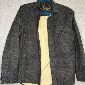 Freedom Foundry Heather Gray Flannel‎ Shirt 100% Cotton Size Medium